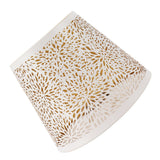Lamp Shade E27 E26 White Carved Flower Pattern Iron Modern Design Easy Installation Bulb Shade for Home Living Room - Rear View