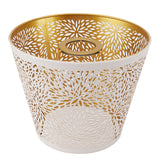 Lamp Shade E27 E26 White Carved Flower Pattern Iron Modern Design Easy Installation Bulb Shade for Home Living Room - Extra Image