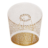Lamp Shade E27 E26 White Carved Flower Pattern Iron Modern Design Easy Installation Bulb Shade for Home Living Room