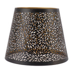 Metal Lamp Shade E26 E27 Forest Tree Style Hollow Out Iron Decorative Lampshade Cover with Inner Gold Pattern for Table Wall Ceiling Lamp Black