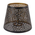 Metal Lamp Shade E26 E27 Forest Tree Style Hollow Out Iron Decorative Lampshade Cover with Inner Gold Pattern for Table Wall Ceiling Lamp Black