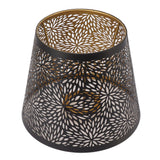 Metal Lamp Shade E26 E27 Forest Tree Style Hollow Out Iron Decorative Lampshade Cover with Inner Gold Pattern for Table Wall Ceiling Lamp Black
