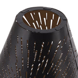 Table Lamp Shade Laser Engraved Metal Fireworks Shape Projection Lampshade for Bedroom