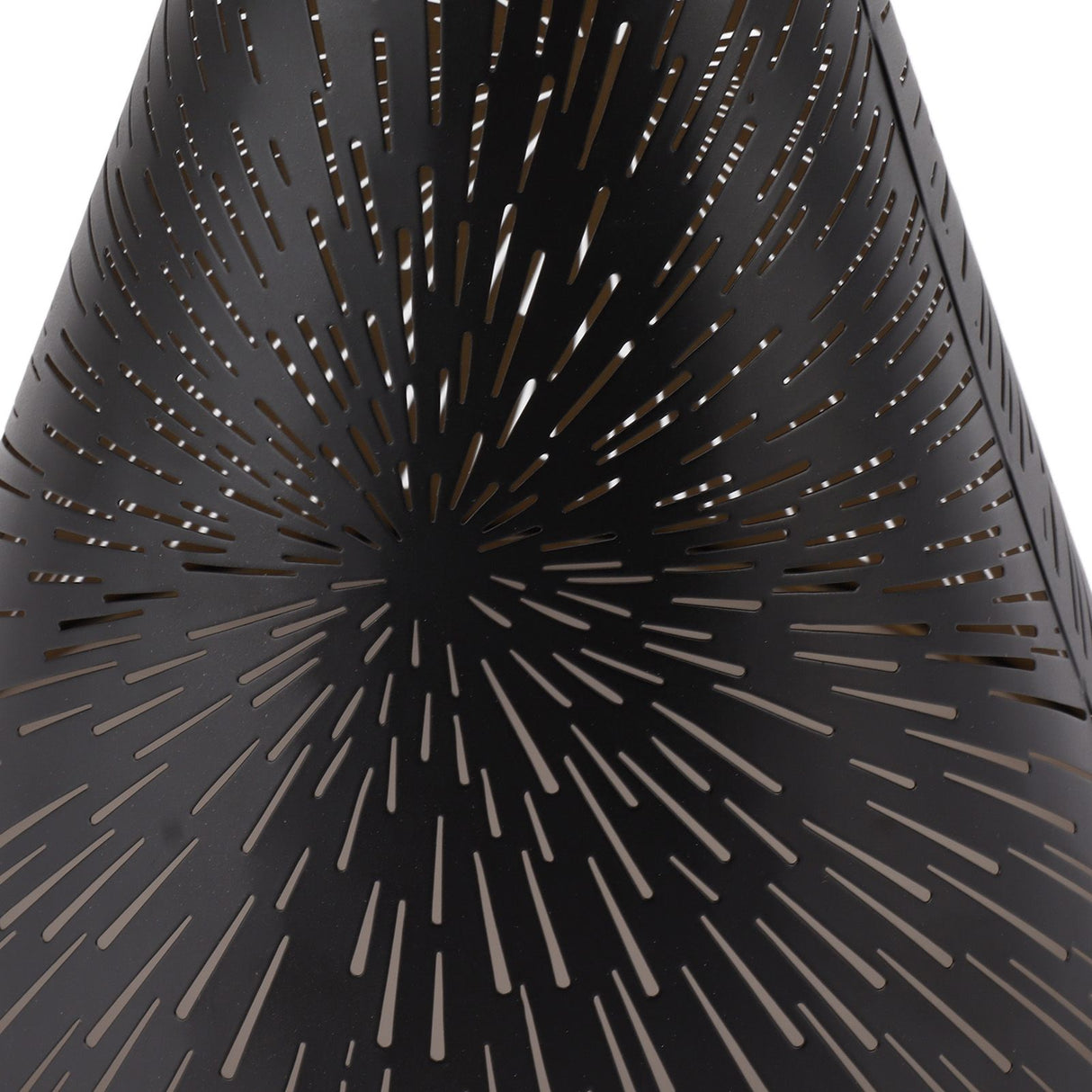 Table Lamp Shade Laser Engraved Metal Fireworks Shape Projection Lampshade for Bedroom