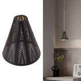 Metal Lamp Shade Iron Lampshade E26 E27 Lamp Shade Bedroom Bedside Decoration Horn Style Cone - Extra Image
