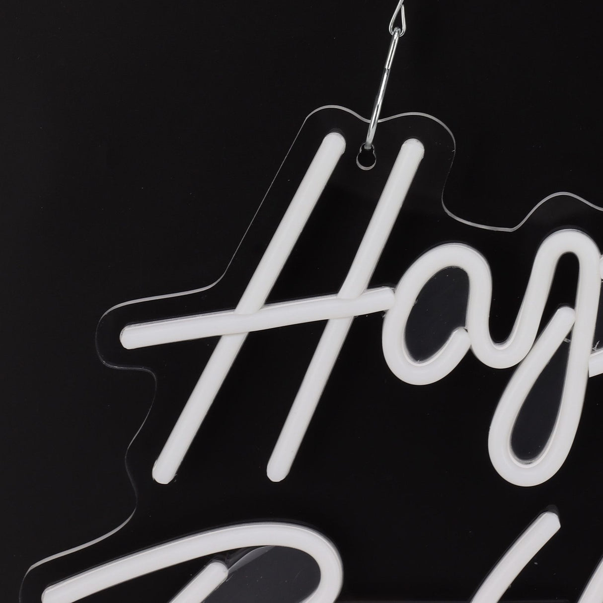 Happy Birthday Letter LED Lights Romantic Neon Light Sign Acrylic Happy Birthday Decoration for Party Bar Cold White