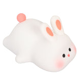 Kawaii Bunny Night Light Soft Silicone Night Light Portable USB Rechargeable Bedside Lamp for Baby Toddler Kids