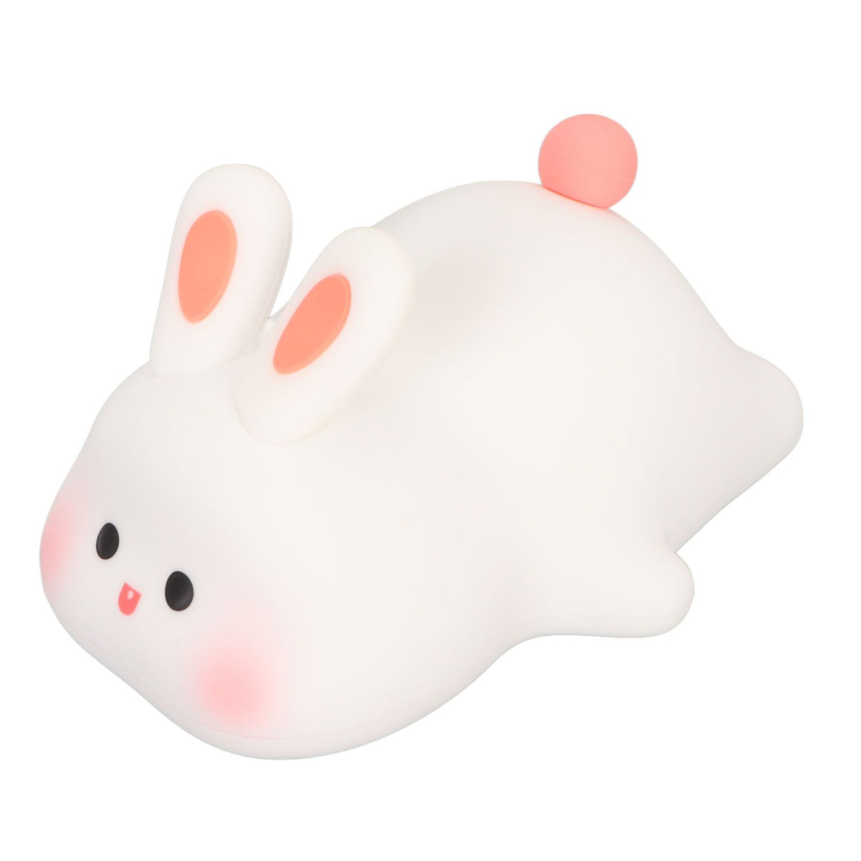 Kawaii Bunny Night Light Soft Silicone Night Light Portable USB Rechargeable Bedside Lamp for Baby Toddler Kids