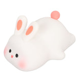 Kawaii Bunny Night Light Soft Silicone Night Light Portable USB Rechargeable Bedside Lamp for Baby Toddler Kids