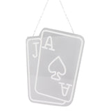 Poker LED Neon Signs Playing Cards Neon Signs for Wall Decor Bedroom Casino Bar Hotel Play Room Birthday Party Decor J Poker - Front View