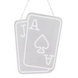 Poker LED Neon Signs Playing Cards Neon Signs for Wall Decor Bedroom Casino Bar Hotel Play Room Birthday Party Decor J Poker - Side View