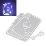 Poker LED Neon Signs Playing Cards Neon Signs for Wall Decor Bedroom Casino Bar Hotel Play Room Birthday Party Decor J Poker - Extra Image