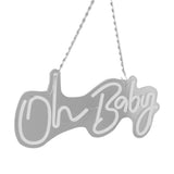 Oh Baby Neon Sign Acrylic USB Powered Wall Decor Neon Light for Bar Wedding Holiday Party Birthday Baby Shower White Light