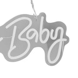 Oh Baby Neon Sign Acrylic USB Powered Wall Decor Neon Light for Bar Wedding Holiday Party Birthday Baby Shower White Light - Extra Image