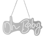Oh Baby Neon Sign Acrylic USB Powered Wall Decor Neon Light for Bar Wedding Holiday Party Birthday Baby Shower Warm Light - Extra Image