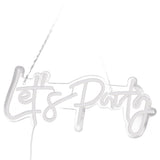 Party Neon Sign USB Powered Highly Transparent Acrylic Backsheet LED Neon Light Wall Sign for Bedroom Decoration Warm White