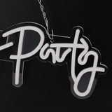 Party Neon Sign USB Powered Highly Transparent Acrylic Backsheet LED Neon Light Wall Sign for Bedroom Decoration Warm White - Extra Image