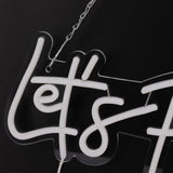 Party Neon Sign USB Powered Highly Transparent Acrylic Backsheet LED Neon Light Wall Sign for Bedroom Decoration Warm White - Extra Image