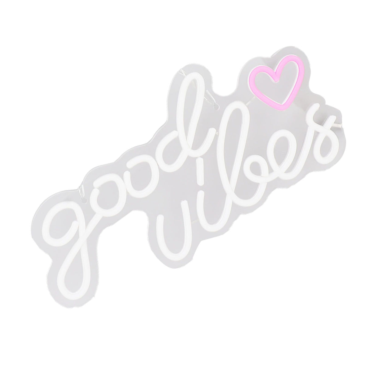 Neon Sign Good Vibes LED Light Acrylic USB Powered Wall Hang Neon Wall Decor for Bar Party Wedding Bedroom