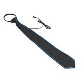 LED Necktie Lighting Modes Adjustable Polyester Key Switch Light Up Neck Tie for Carnival Music Festival Party