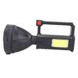 Handheld Spotlight Strong Light Waterproof Rechargeable Spotlight Flashlight LED Searchlight for Outdoor Camping Hiking - Top-Down View