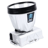 Super Bright Headlamp Rechargeable 800mAh Lithium Ion Battery Waterproof High Power Headlamp with Power Display for Outdoor Activity Silver - 45-Degree Angle