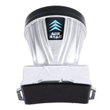 Super Bright Headlamp Rechargeable 800mAh Lithium Ion Battery Waterproof High Power Headlamp with Power Display for Outdoor Activity Silver - Close-Up Angle
