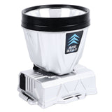 Super Bright Headlamp Rechargeable 800mAh Lithium Ion Battery Waterproof High Power Headlamp with Power Display for Outdoor Activity Silver