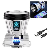 Super Bright Headlamp Rechargeable 800mAh Lithium Ion Battery Waterproof High Power Headlamp with Power Display for Outdoor Activity Silver - Extra Image
