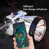 Super Bright Headlamp Rechargeable 800mAh Lithium Ion Battery Waterproof High Power Headlamp with Power Display for Outdoor Activity Silver - Extra Image
