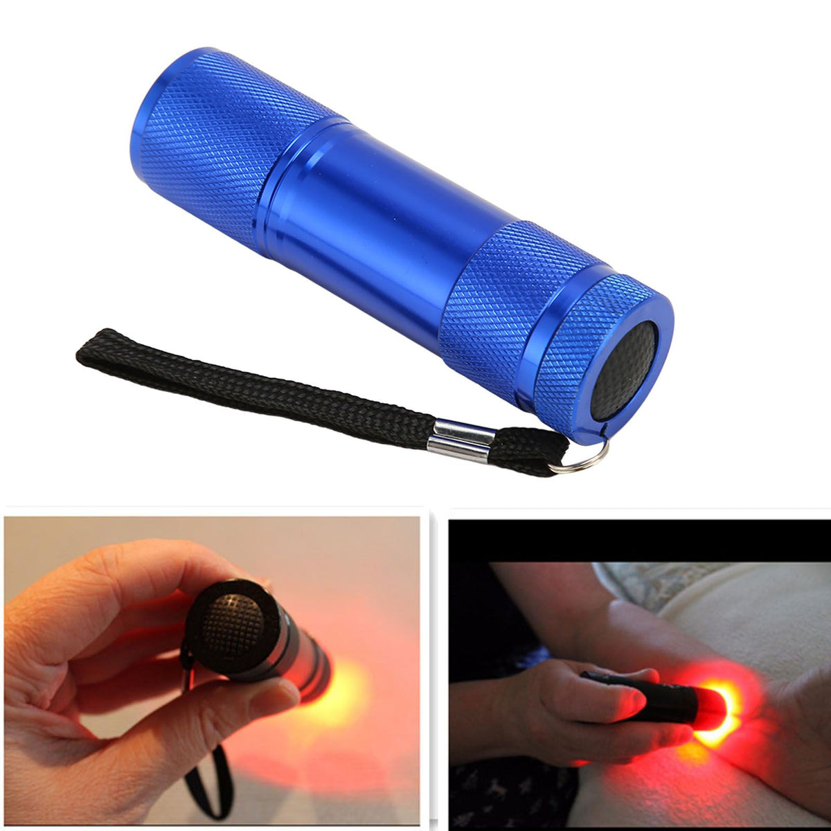 Infrared Vein Finder Portable Red LED Vein Finder Viewer Aluminum Infrared Vein LED Flashlight