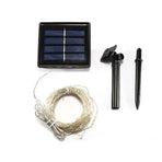 LED Solar Fairy Lights High Brightness Durable Copper Wire 50 LED Outdoor Solar String Lights 8 Modes Solar Lights 16.4ft