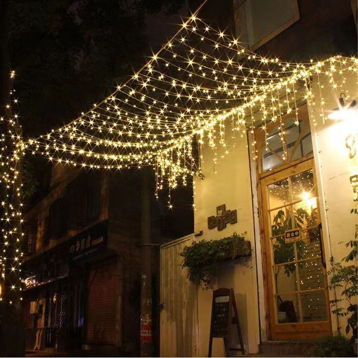 LED Solar Fairy Lights High Brightness Durable Copper Wire 50 LED Outdoor Solar String Lights 8 Modes Solar Lights 16.4ft
