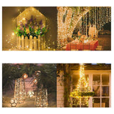 LED Solar Fairy Lights High Brightness Durable Copper Wire 50 LED Outdoor Solar String Lights 8 Modes Solar Lights 16.4ft