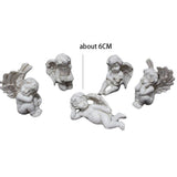 Angel Stakes Figurine Miniature Resin Sculpture Garden Statue for Potted Plants Mini Landscape