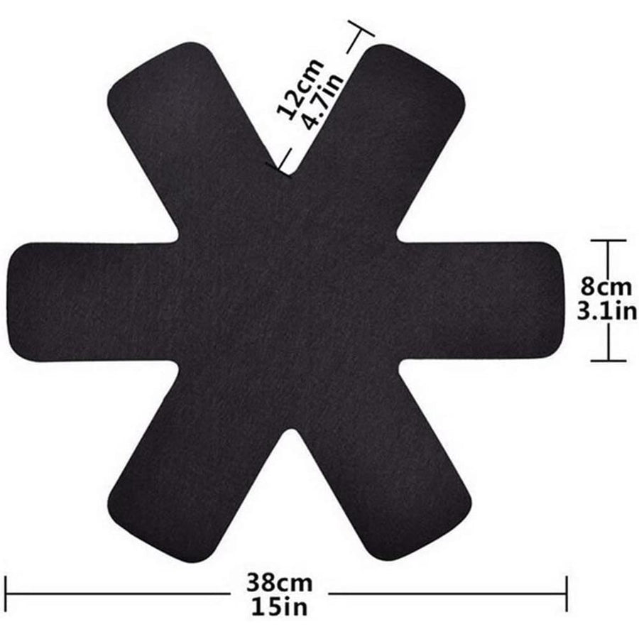 6Pcs Pan Protection Mat Stackable Insulation Pads Pot Trivet Pot Cookware Protector for Kitchen Gadgets