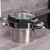 6Pcs Pan Protection Mat Stackable Insulation Pads Pot Trivet Pot Cookware Protector for Kitchen Gadgets