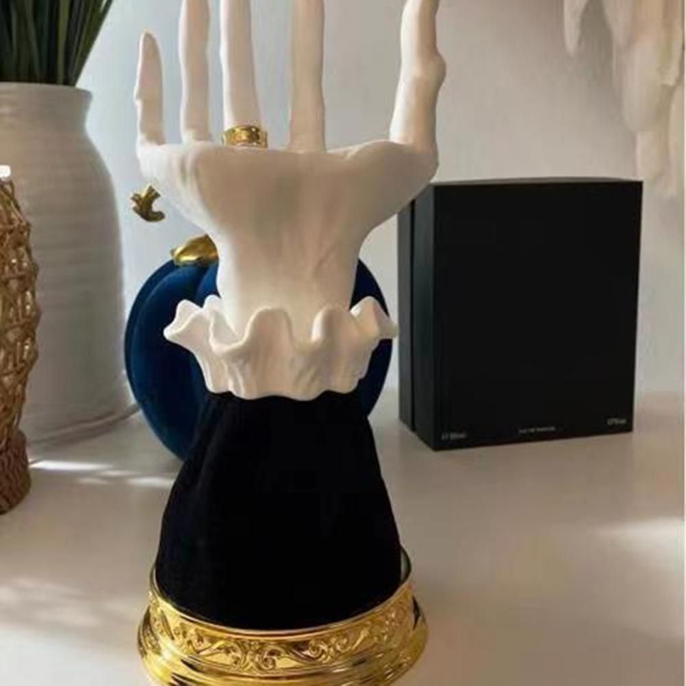 Halloween Candle Holder Witch Hand Shaped Resin Candlestick Desktop Ornaments Decor