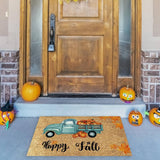 Funny Thanksgiving Doormat Anti Slip Door Mat Autumn Entryway Rug for Front Door Kitchen Bathroom Decor