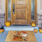 Funny Thanksgiving Doormat Anti Slip Door Mat Autumn Entryway Rug for Front Door Kitchen Bathroom Decor