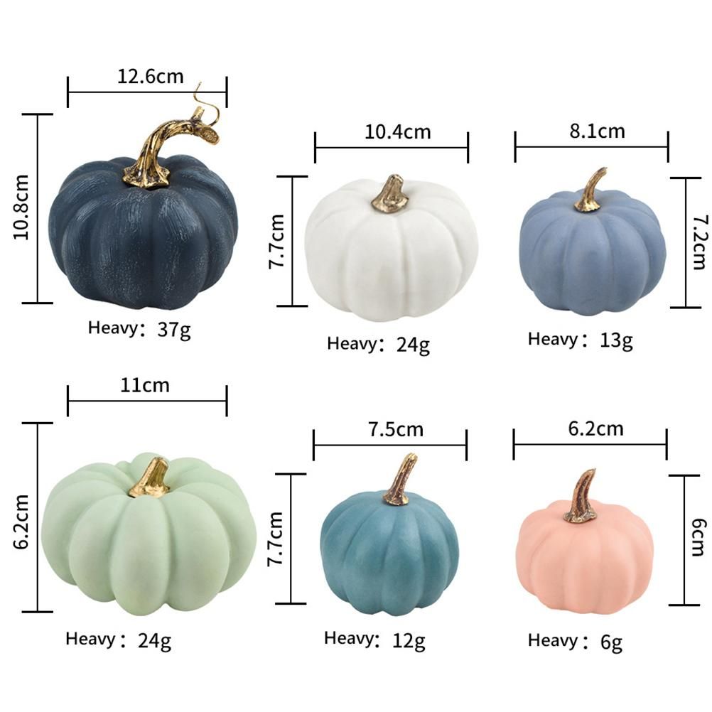 16Pcs Artificial Autumn Pumpkins Fake Foam Pumpkins for Halloween Thanksgiving Halloween Decoration