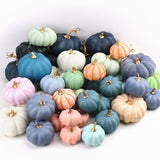 16Pcs Artificial Autumn Pumpkins Fake Foam Pumpkins for Halloween Thanksgiving Halloween Decoration