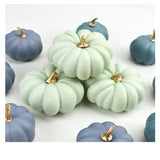 16Pcs Artificial Autumn Pumpkins Fake Foam Pumpkins for Halloween Thanksgiving Halloween Decoration