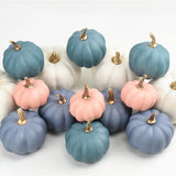 16Pcs Artificial Autumn Pumpkins Fake Foam Pumpkins for Halloween Thanksgiving Halloween Decoration