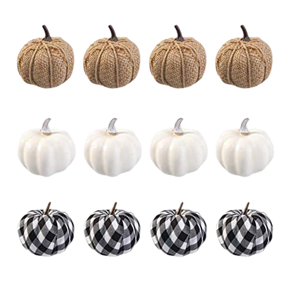 Artificial Pumpkins Harvest Fake Pumpkin Models for Fall Thanksgiving Halloween Decoration