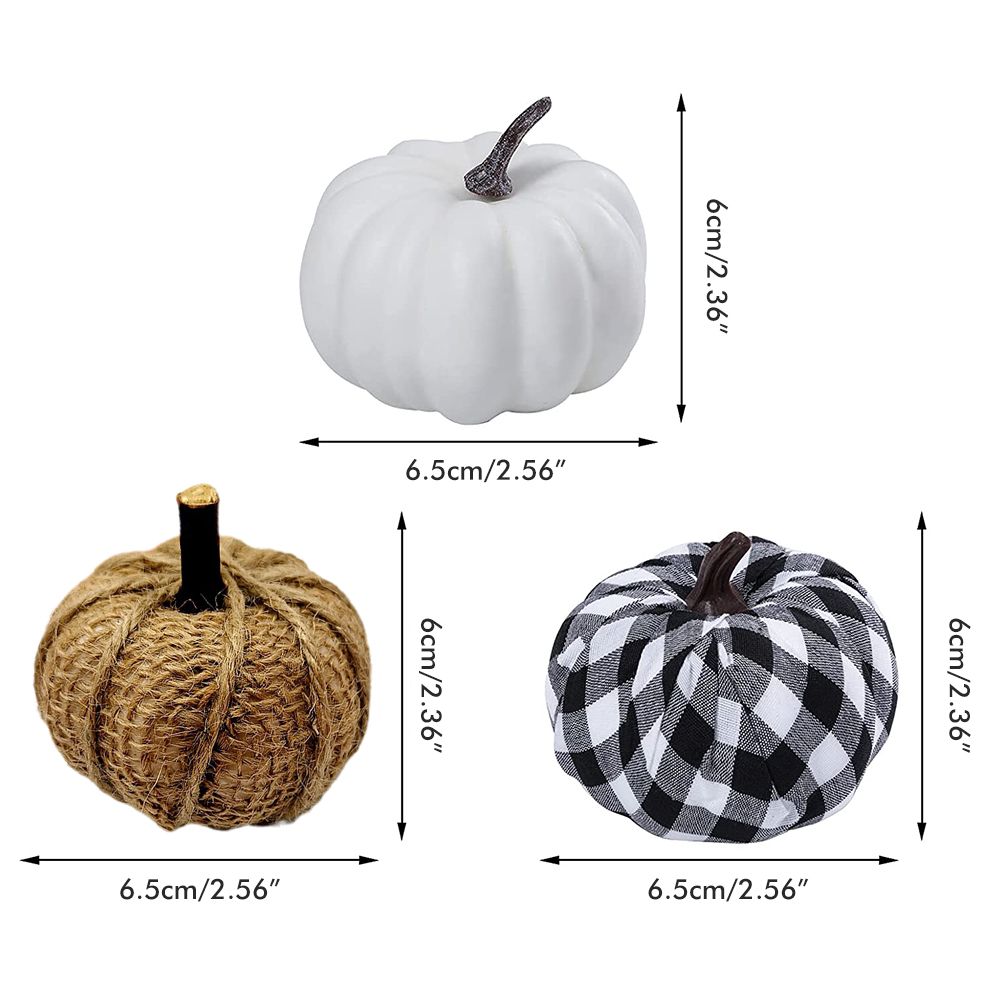 Artificial Pumpkins Harvest Fake Pumpkin Models for Fall Thanksgiving Halloween Decoration