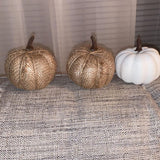 Artificial Pumpkins Harvest Fake Pumpkin Models for Fall Thanksgiving Halloween Decoration - Side View