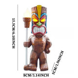 Solar Powered LED Tiki Light Solar Totem Figurine Ornaments LED Garden Light Decoration Crafts for Porch Lawn Trail