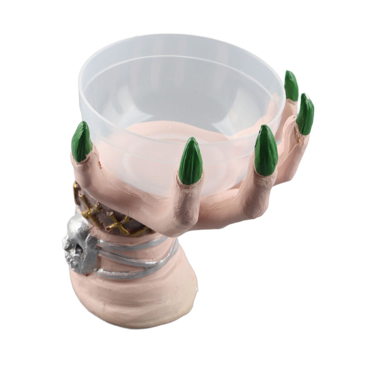 Halloween Witch Hands Snack Bowl Stand Snack Basket Resin Desktop Ornament for Halloween Festival Xmas Party Home Party