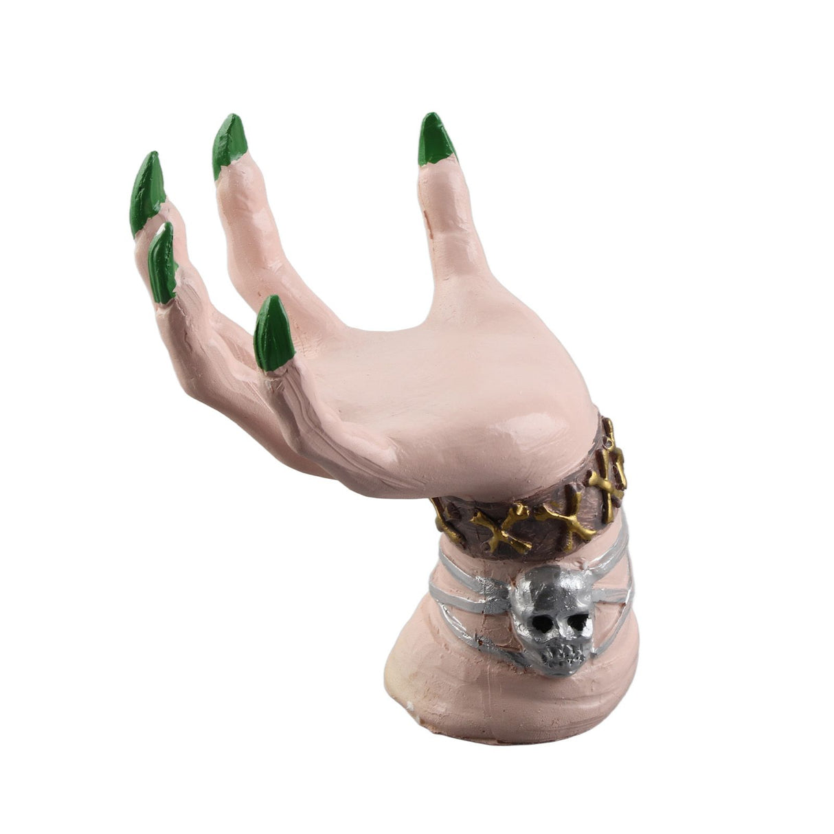 Halloween Witch Hands Snack Bowl Stand Snack Basket Resin Desktop Ornament for Halloween Festival Xmas Party Home Party